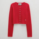 (CD-2173)ESSENTIAL CASHMERE CROP CARDIGAN
