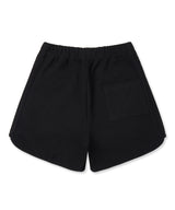 Embroidery Track Waffle Shorts - Black