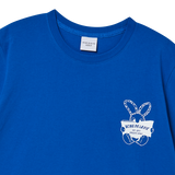 25SS ニュースペーパーラビットショートスリーブTシャツ コバルトブルー