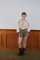 Suede buckle boots_brown