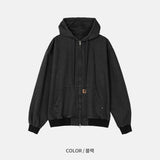 ゼファーワークフーディドジャケット (4 Colors)