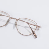 Knouun Round titanium glasses CODE. 102. F Rose Gold