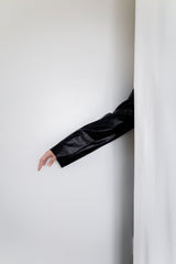 Faux leather jacket, Black