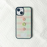 [MADE] Drawing Vintage Button Case - Baby Pink