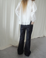 STITCH BOOTCUT DENIM PANTS