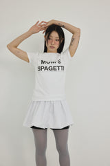 マムズスパゲッティエディットTシャツ ( ホワイト )
