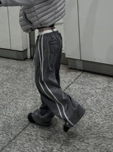 Low Washing Unbalanced Sagging Pants