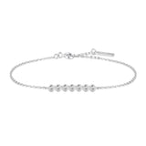 [Worn by Kim Yuna, Soyou] Bezel Set 925 Silver +Rhodium Bracelet B058-02H