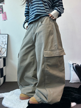 オーバービッグカーゴバルーンコットンパンツ🤎🩵2カラー