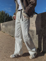 [U-BASIC] Daily Straight Cotton Wide Pants