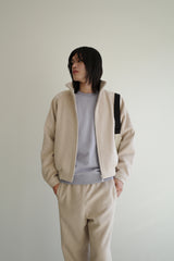 Wool jogger pants, Cream