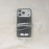 3D エンジェルウィングドットシルバーマグセーフiPhoneケース