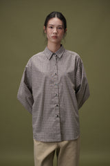 Classic check shirts (Brown)