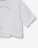 circle lettering 1/2 T-shirt [ white ]