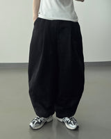 Tone curved fleece balloon sweat pants