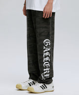 MILITARY GOTHIC LOGO SWEATPANTS_BK