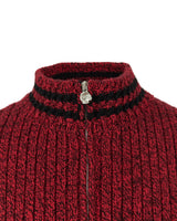 Mwoong Italy Wool Cashmere Knit Zip-up(RED)
