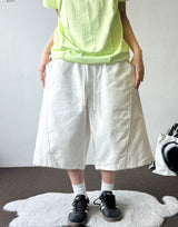 Bide Cotton Stitch Balloon Bermuda Shorts 2color