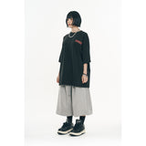 One-Tuck Line Bermuda Sweatpants - Melange Grey