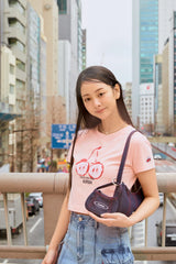 KIRSH X TOKYO ビックチェリークロップTシャツ【サーモン】