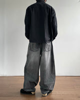 Pove Curved Denim Pants