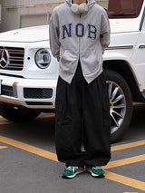 NOB パッチコットンフーディ ジップアップ NOB