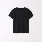 スリムレーベルハーフTシャツ ブラック