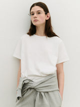 NUBASIC STANDARD ROUND NECK T-SHIRT WHITE