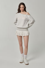 Evening Club Skirt, White