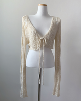Buruna Net Strap Cardigan (ivory)