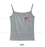 Vintage Stars and Stripe Ribbed Crop Sleeveless