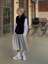 Half Hooded Sweat Vest 2C