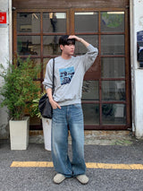MR Dat long wide Denim