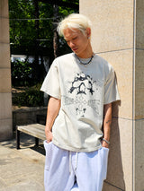 VENTIQUE Pigment Smoke T-shirt 3color