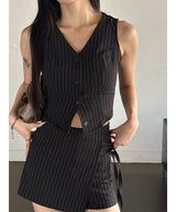 Stripe bustier top