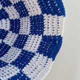 [MADE] Étang Checkerboard Hat﻿ | Blue
