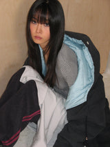 SILKY SCOOPNECK T (STRIPE GREY)