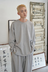 HEAVY-TERRY BALLOON SWEAT BOX TEE (Gray)