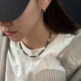 [MADE]Rattler Onyx stone Necklace