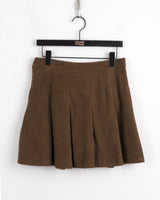 Belan golden pleated mini skirt