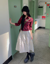 Hush Frill Tiered Long Skirt