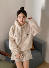 Mountain Big Pocket Fleece Loose Anorak (3color)