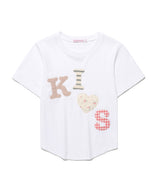 メッシーキスロゴアプリTシャツ ホワイト(cream)