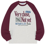 Very Close Raglan Over Fit Long Sleeve