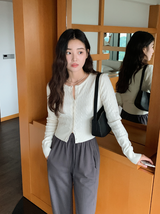 Daily Mood Slim Cable Knit Cardigan (5color)