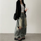 Amit Bolero Loose Fit Puff Knit Cardigan 