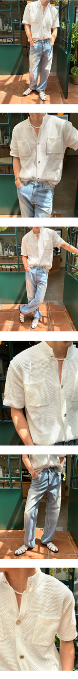 [S/S] Tweed crop half cardigan (2color)