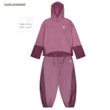 PIGMENT CUTTED HOODIE_REDDISH PURPLE