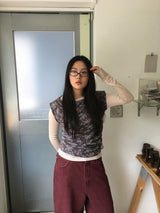 Rosie Shirring Short Sleeve (2color)