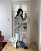 Rinko Dot Frill Chiffon Skirt